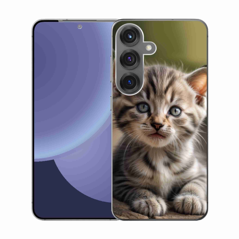 Gél borítás mmCase Samsung Galaxy S25 készülékhez - aranyos cica 9