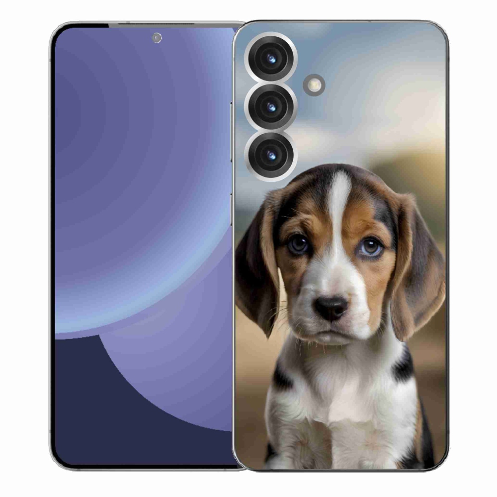 Gél borítás mmCase Samsung Galaxy S25+ készülékhez - aranyos beagle