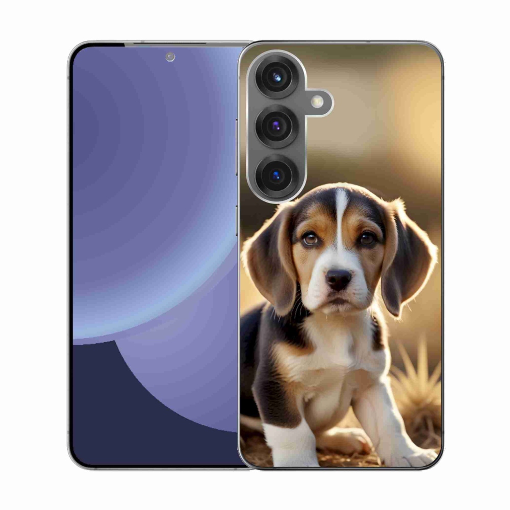 Gél borító mmCase Samsung Galaxy S25 készülékhez - aranyos beagle