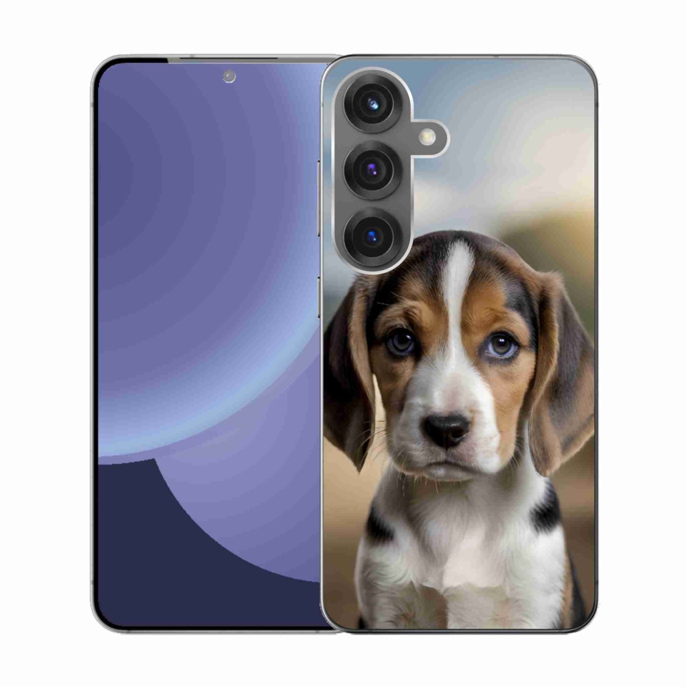 Gél borító mmCase Samsung Galaxy S25 készülékhez - aranyos beagle