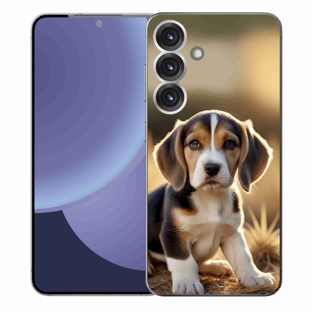 Gél borítás mmCase Samsung Galaxy S25+ készülékhez - aranyos beagle