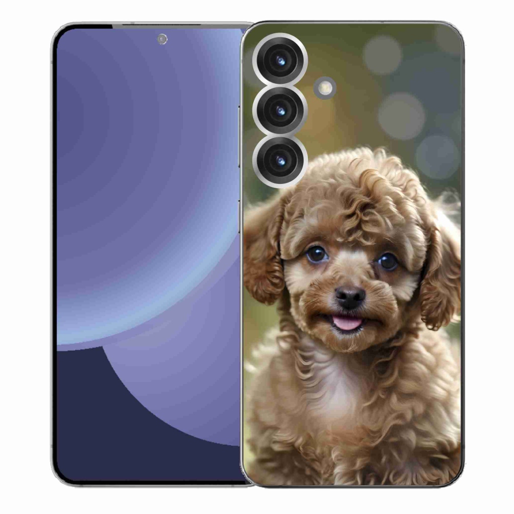 Gél borítás mmCase Samsung Galaxy S25+ készülékhez - aranyos uszkár