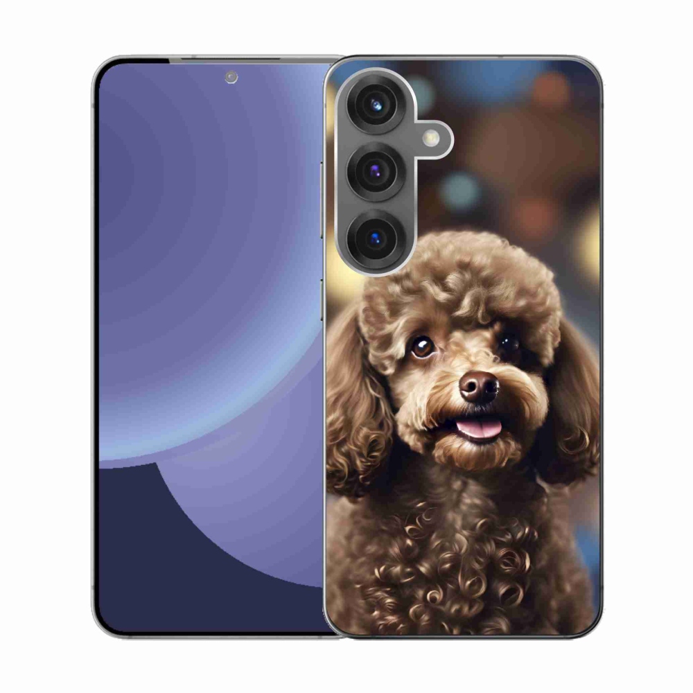 Gél borítás mmCase Samsung Galaxy S25 készülékhez - aranyos uszkár