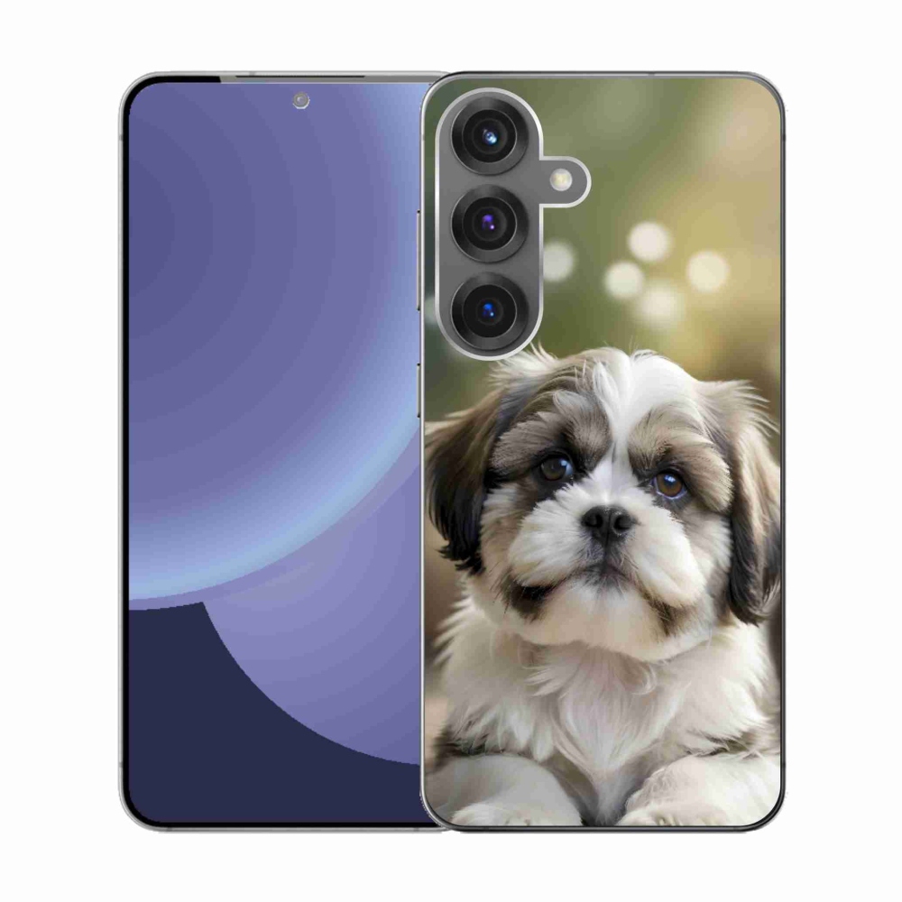 Gél borítás mmCase Samsung Galaxy S25 készülékhez - aranyos shih-tzu
