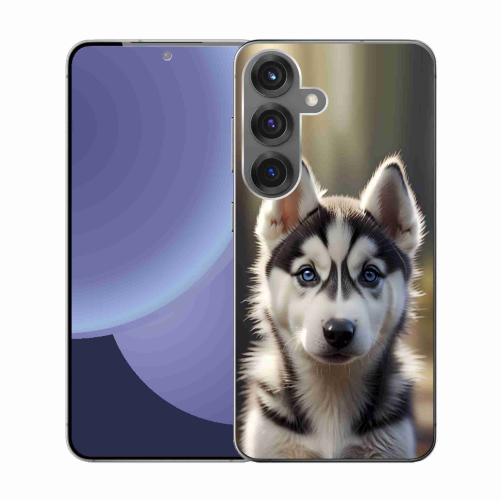 Gél borító mmCase Samsung Galaxy S25 készülékhez - aranyos szibériai husky