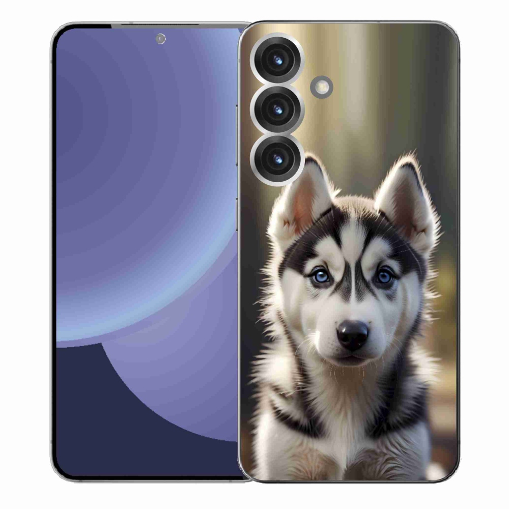 Gél borítás mmCase Samsung Galaxy S25+ készülékhez - aranyos szibériai husky