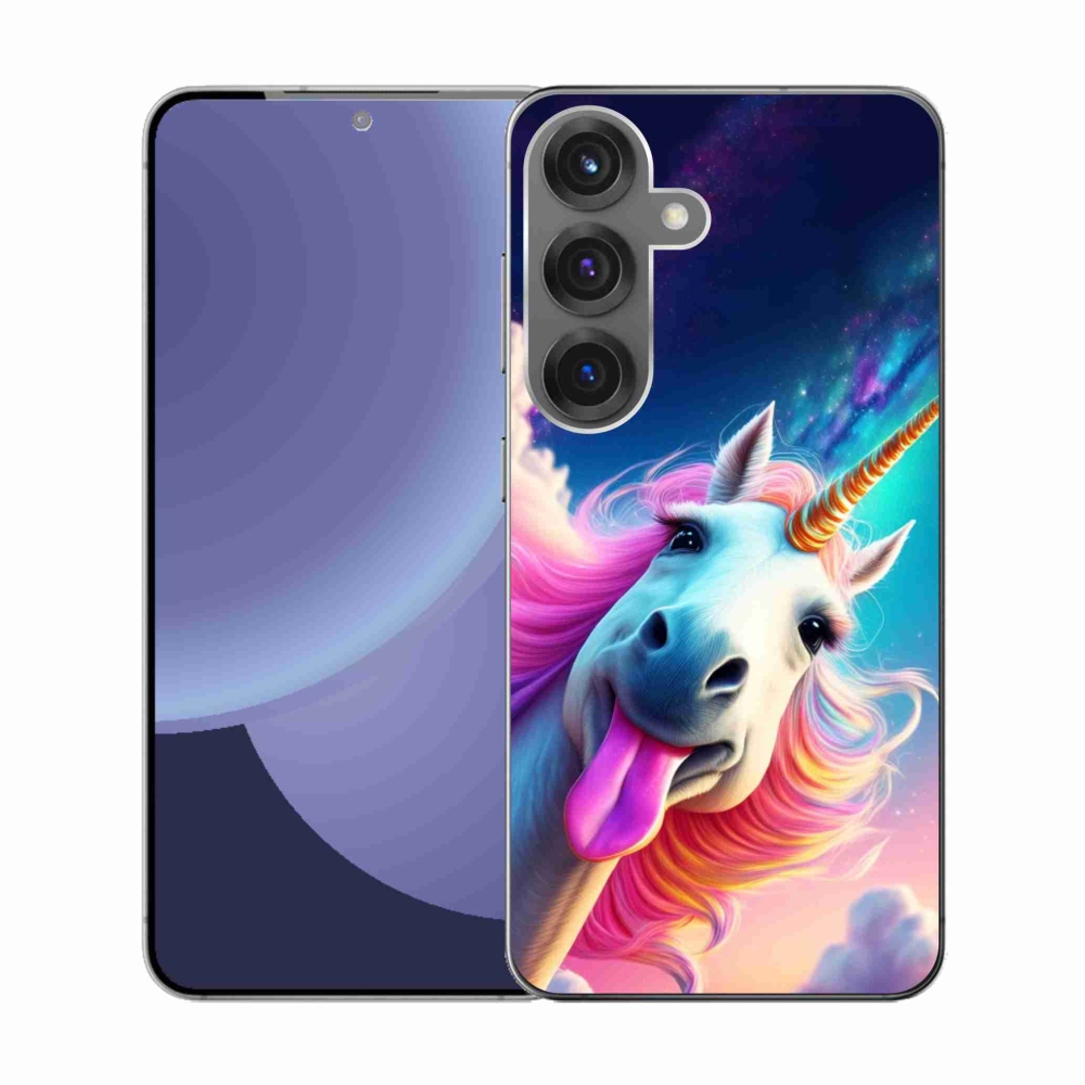Gél borítás mmCase Samsung Galaxy S25 készülékhez - őrült egyszarvú