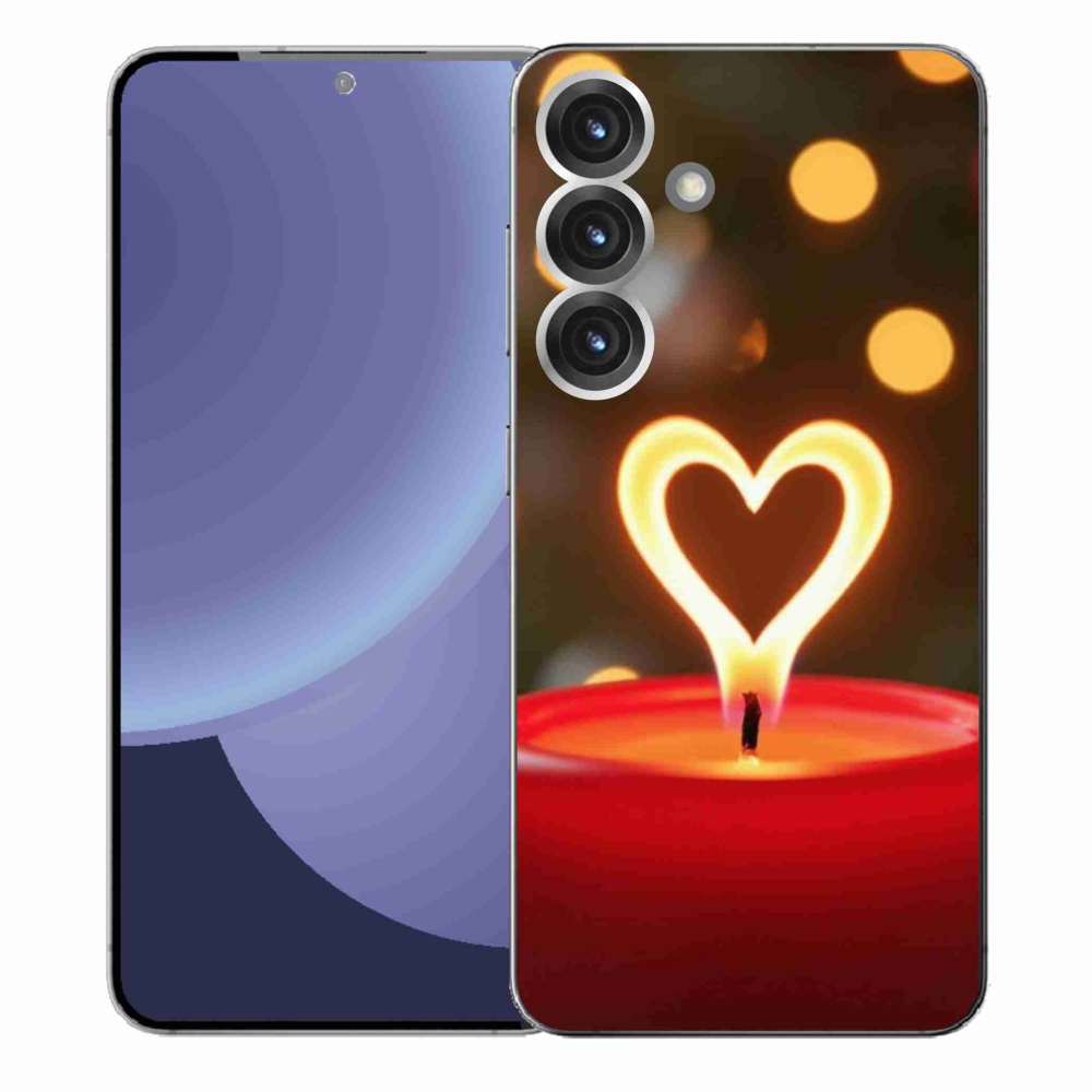 Zselés borítás mmCase Samsung Galaxy S25+ - lángszívű Samsung Galaxy S25+ készülékhez