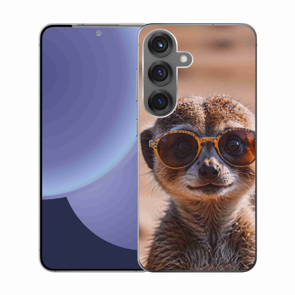 Gél borítás mmCase Samsung Galaxy S25 készülékhez - stílusos surikata