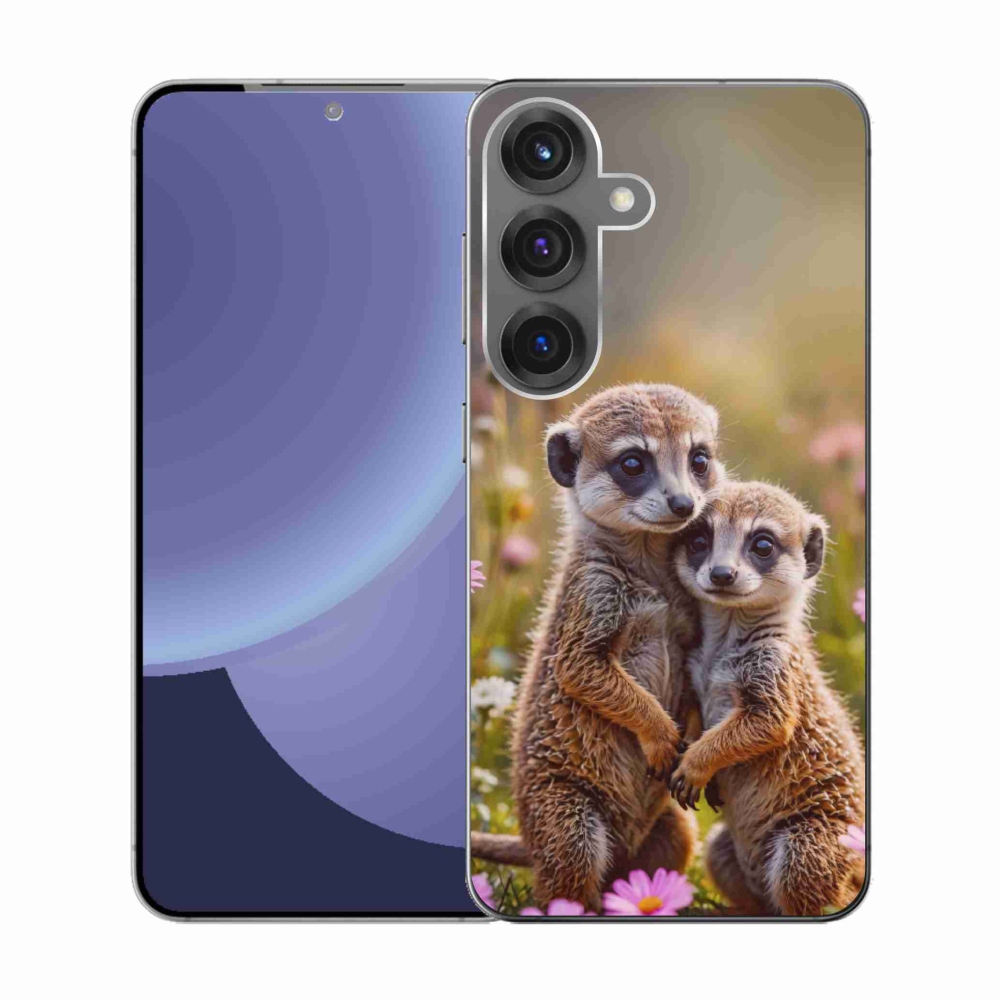 Gél borító mmCase Samsung Galaxy S25 - szurikátás duóhoz