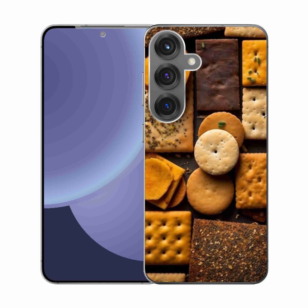 Zselés borítás mmCase Samsung Galaxy S25 készülékhez - kekszek