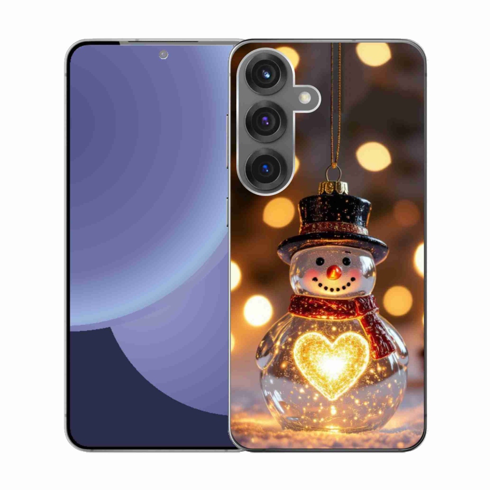 Gél borítás mmCase Samsung Galaxy S25 készülékhez - Karácsonyi hóember