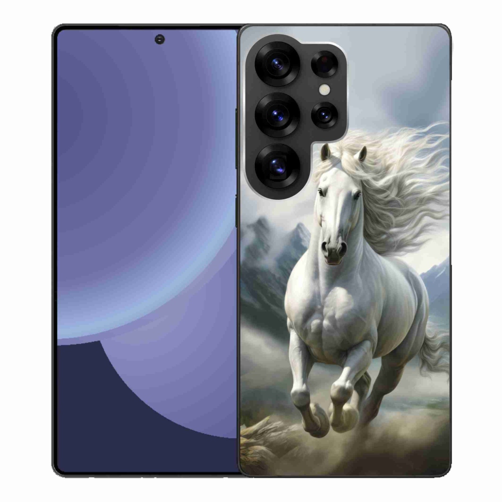 Gél borítás mmCase Samsung Galaxy S25 Ultra - futó fehér ló 3