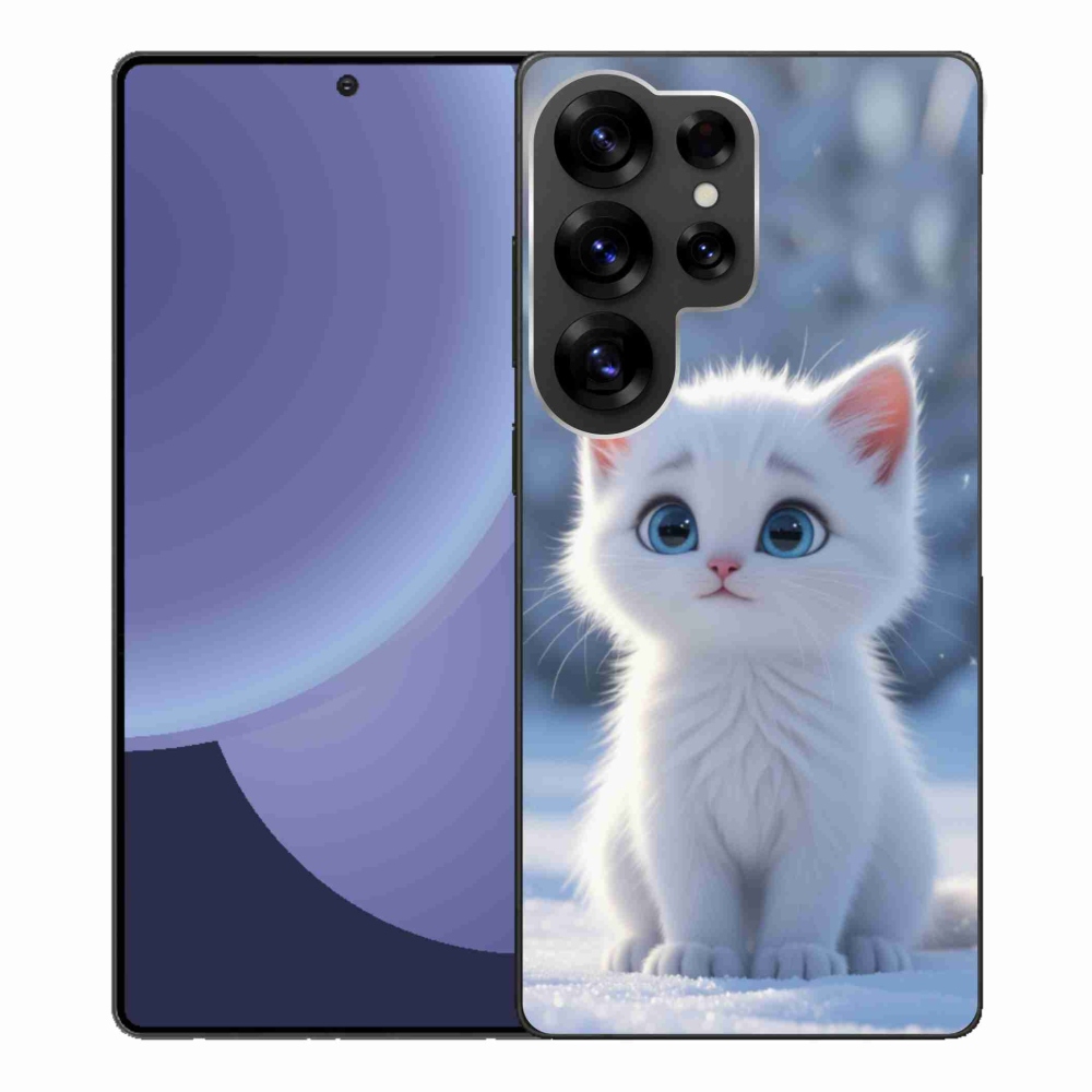 Gél védőhuzat mmCase Samsung Galaxy S25 Ultra - fehér cica 3