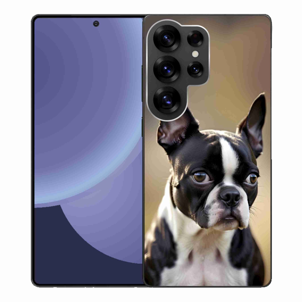 Gél borítás mmCase Samsung Galaxy S25 Ultra készülékhez - Boston Terrier