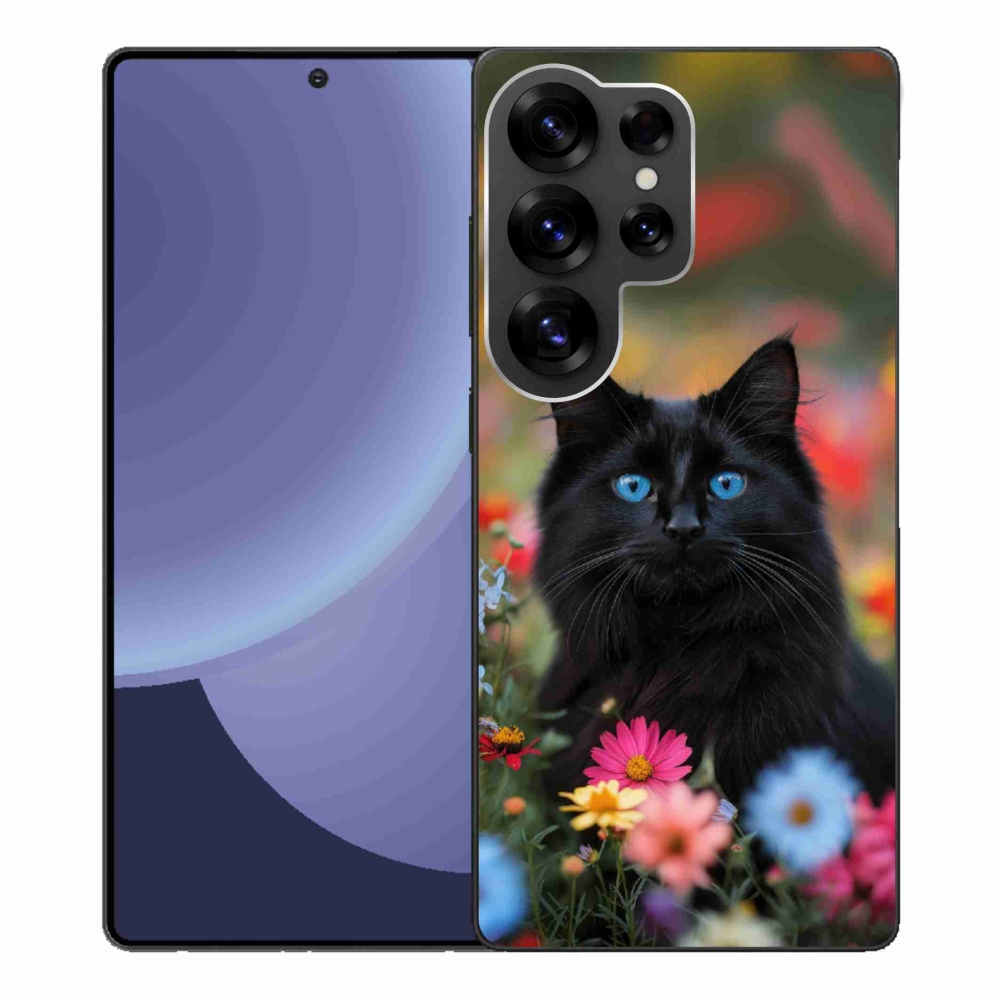 Zselés borítás mmCase Samsung Galaxy S25 Ultra - fekete cica 4