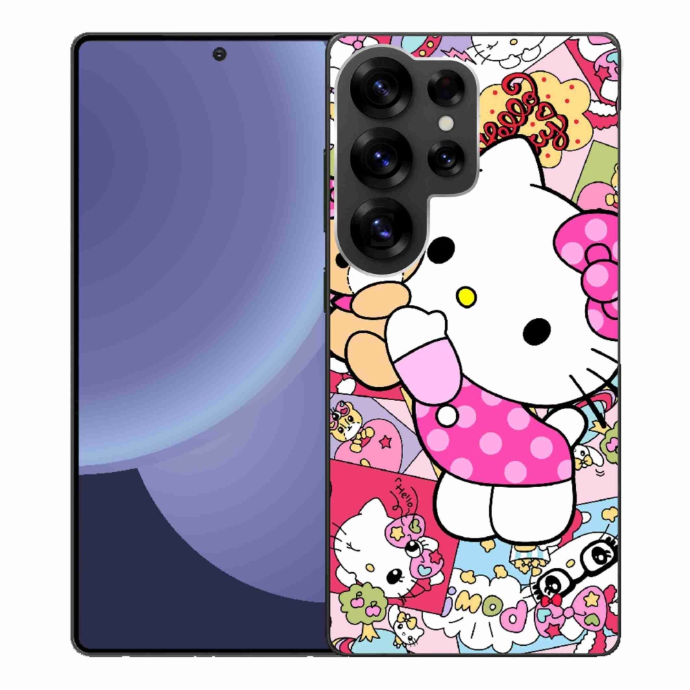 Gél borítás mmCase Samsung Galaxy S25 Ultra készülékhez - aranyos cica