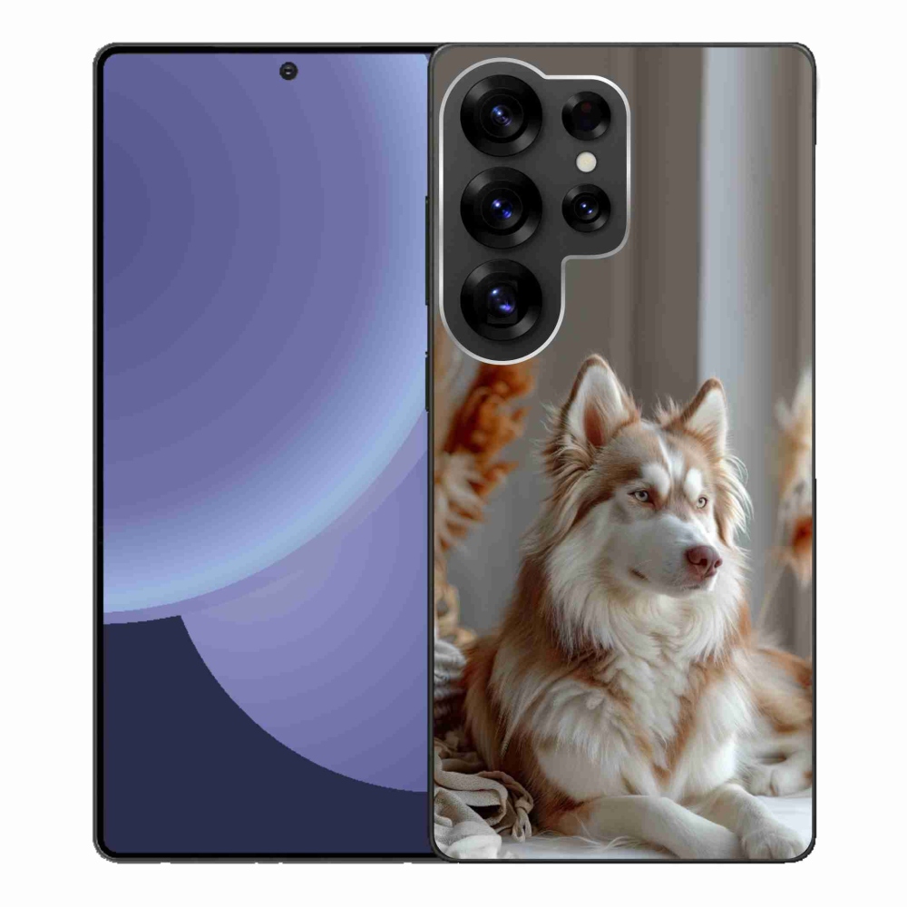 Zselés borítás mmCase Samsung Galaxy S25 Ultra - csendes szibériai husky