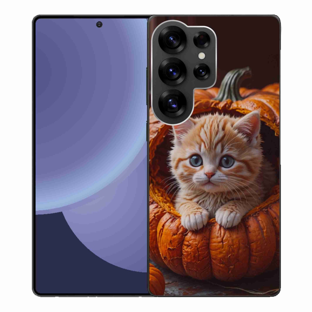 Gél borító mmCase Samsung Galaxy S25 Ultra - cica és tök 2