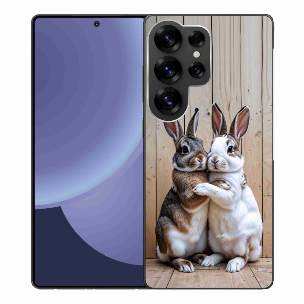 Zselés borítás mmCase Samsung Galaxy S25 Ultra - nyúl párhoz