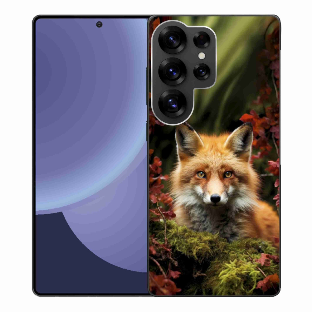 Zselés borítás mmCase Samsung Galaxy S25 Ultra készülékhez - róka az erdőben