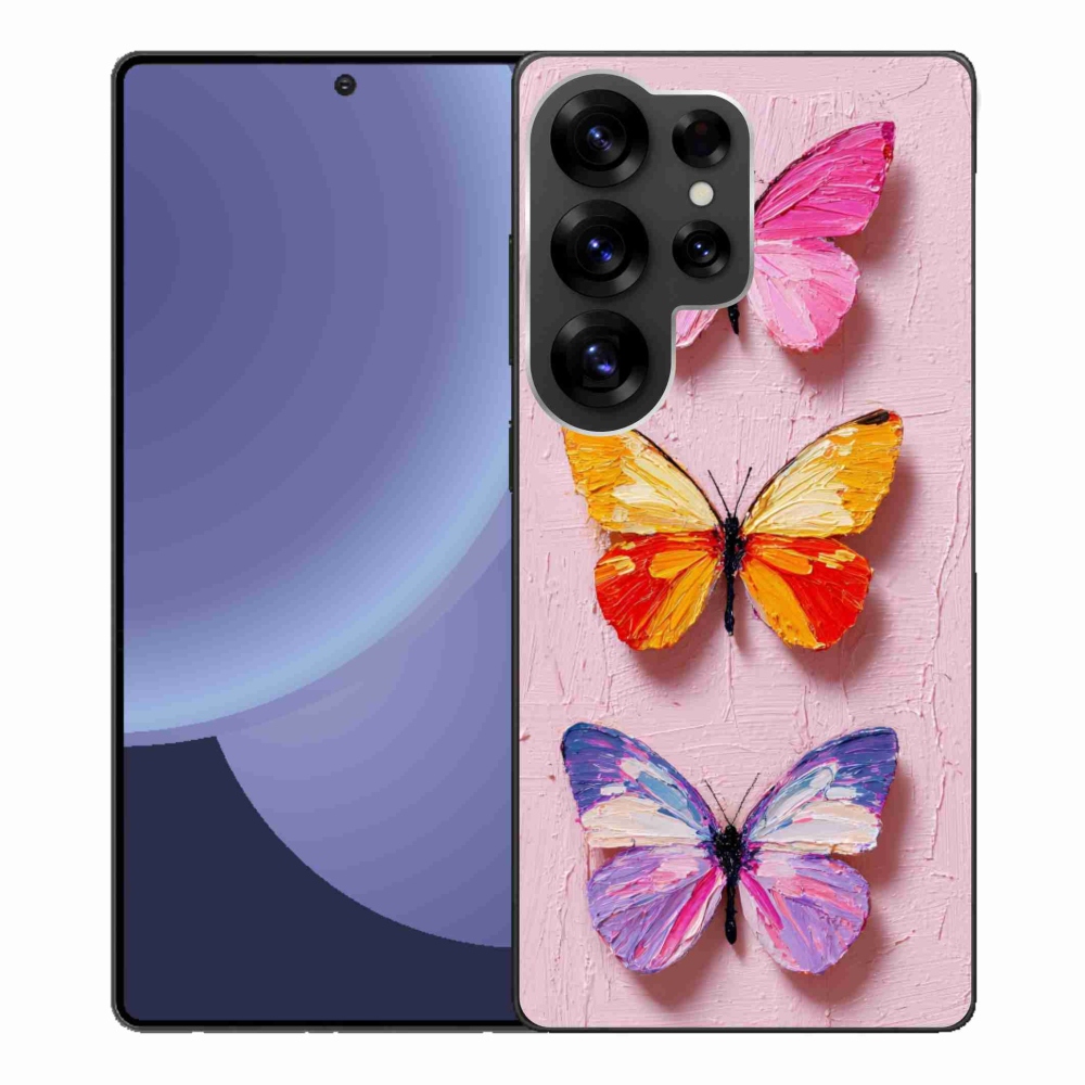 Gél borítás mmCase Samsung Galaxy S25 Ultra - pillangó szentháromsághoz