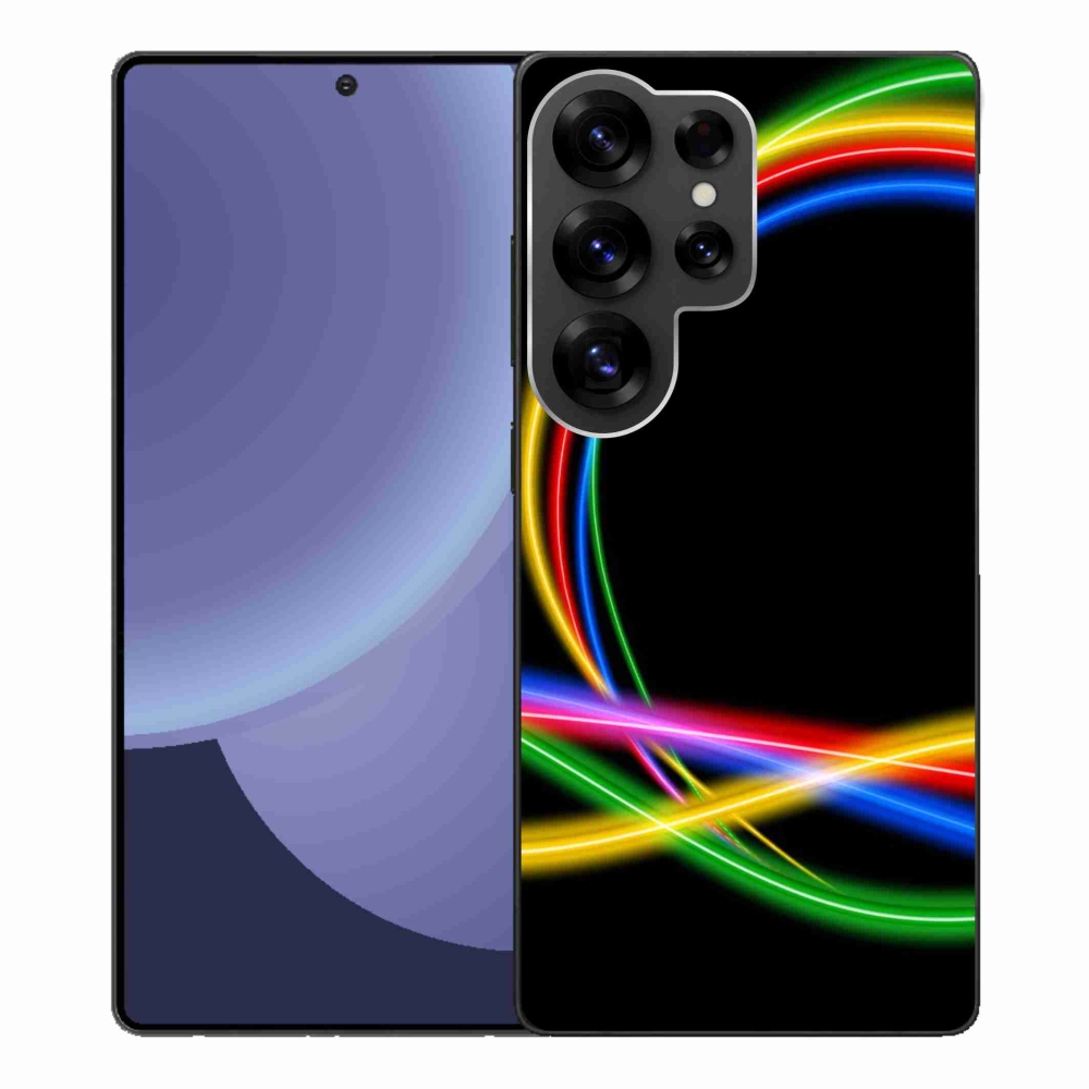 Zselés borítás mmCase Samsung Galaxy S25 Ultra - neon körökhöz