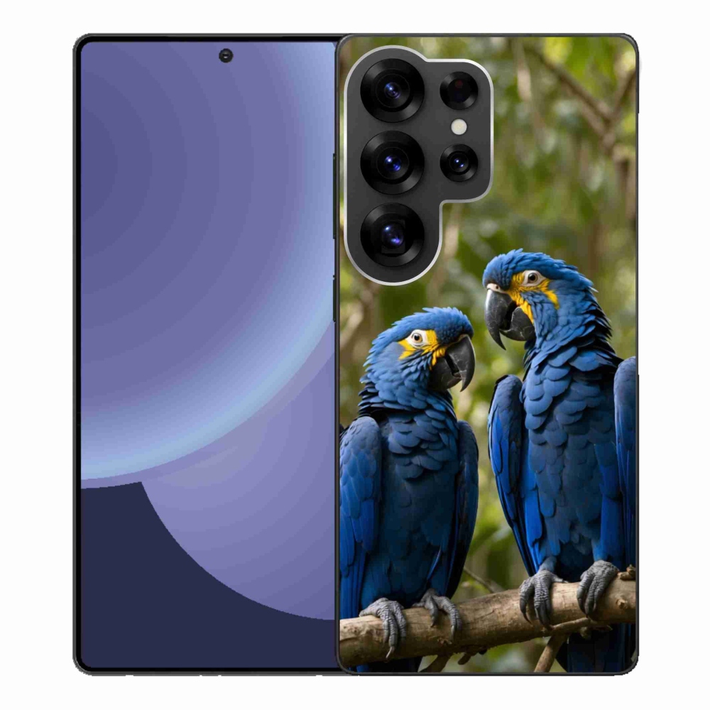 Gél borítás mmCase Samsung Galaxy S25 Ultra készülékhez - papagáj duó