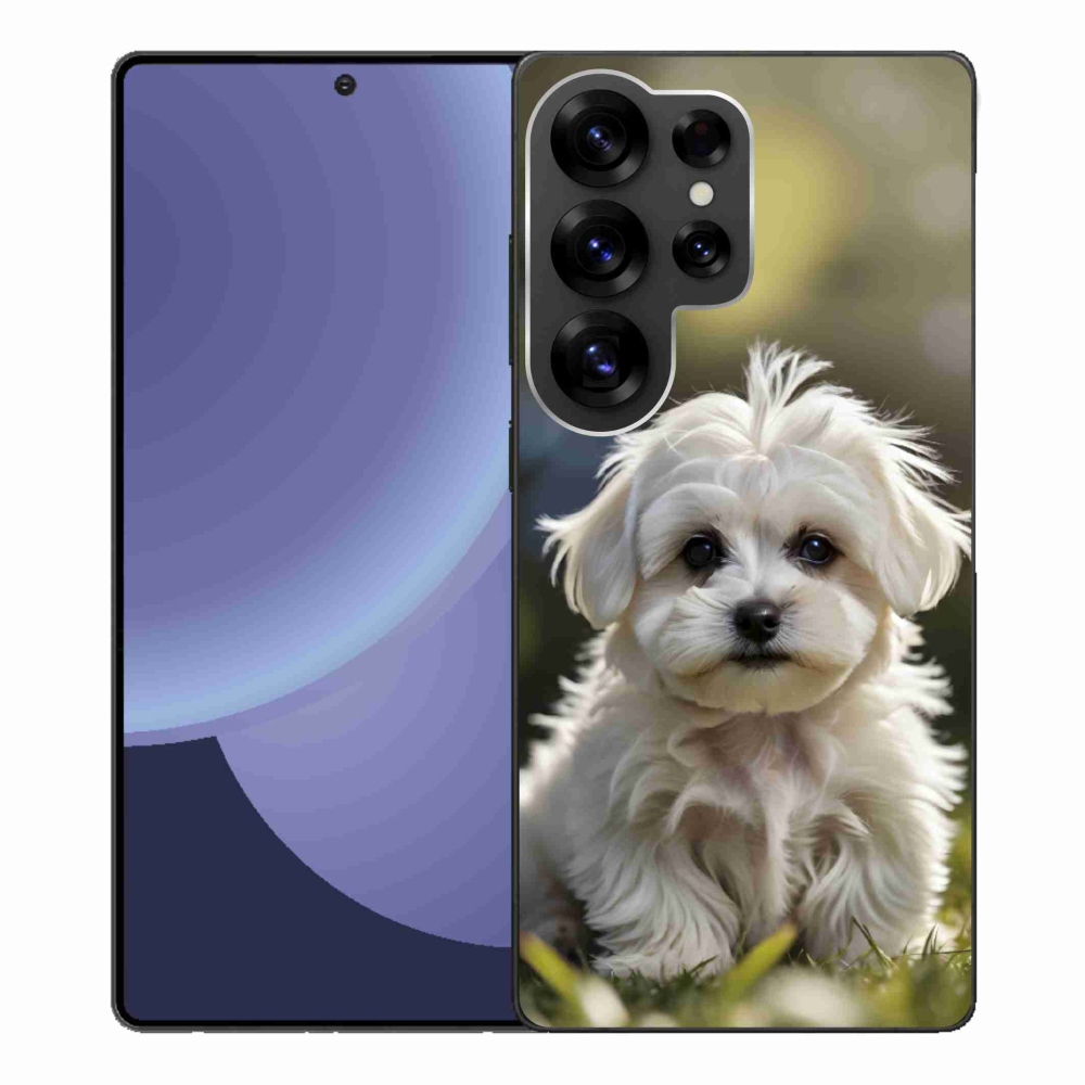 Gél borítás mmCase Samsung Galaxy S25 Ultra készülékhez - aranyos máltai kutya