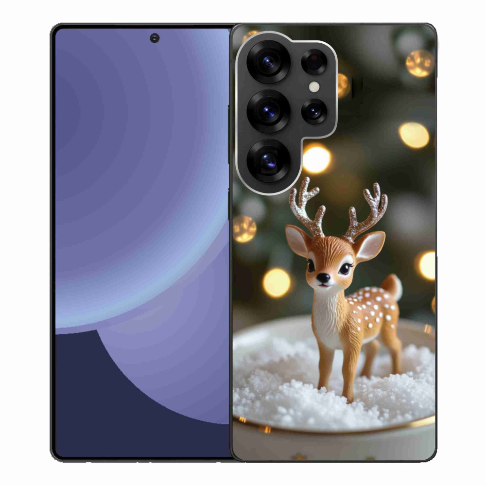 Gél borítás mmCase Samsung Galaxy S25 Ultra - aranyos karácsonyi szarvasok