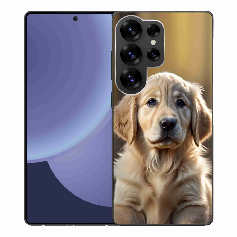 Gél borítás mmCase Samsung Galaxy S25 Ultra készülékhez - aranyos arany retriever