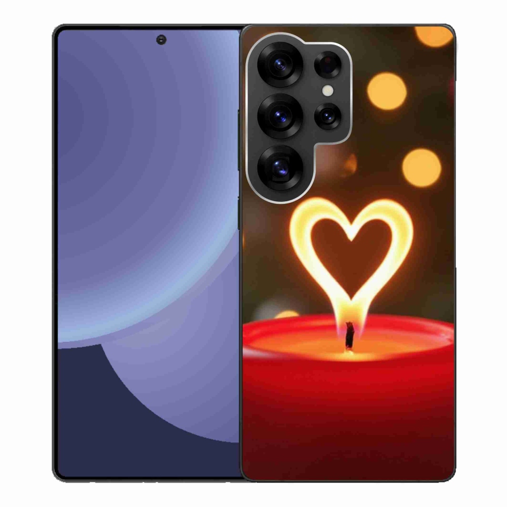 Zselés borítás mmCase Samsung Galaxy S25 Ultra - láng szíve