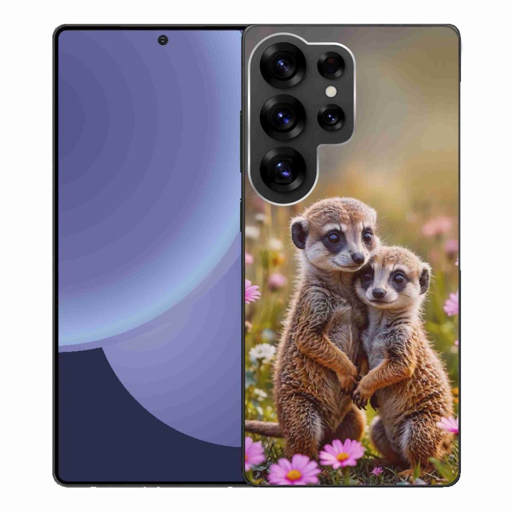 Gél borítás mmCase Samsung Galaxy S25 Ultra - szurikátás duó számára