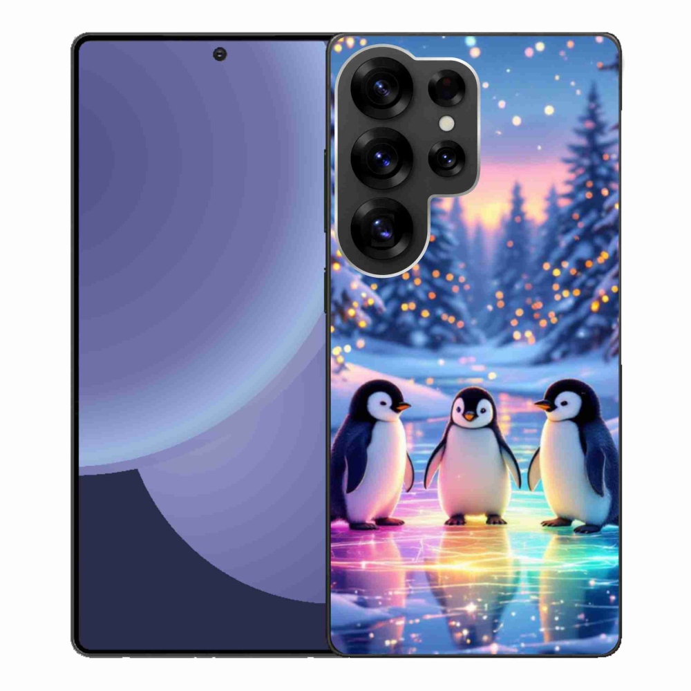 Gél borítás mmCase Samsung Galaxy S25 Ultra készülékhez - pingvinek