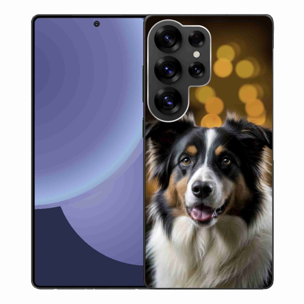 Gél borítás mmCase Samsung Galaxy S25 Ultra - mosolygós ausztrál juhászkutya számára