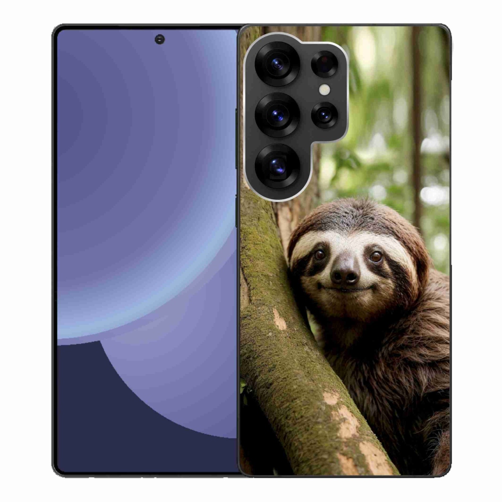 Gél borítás mmCase Samsung Galaxy S25 Ultra - mosolygó lajhárhoz