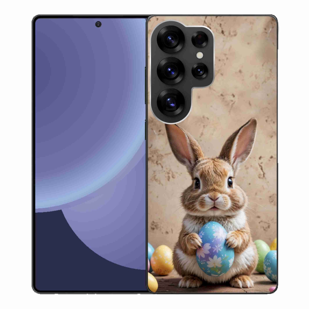 Gél borítás mmCase Samsung Galaxy S25 Ultra készülékhez - Húsvéti nyuszi