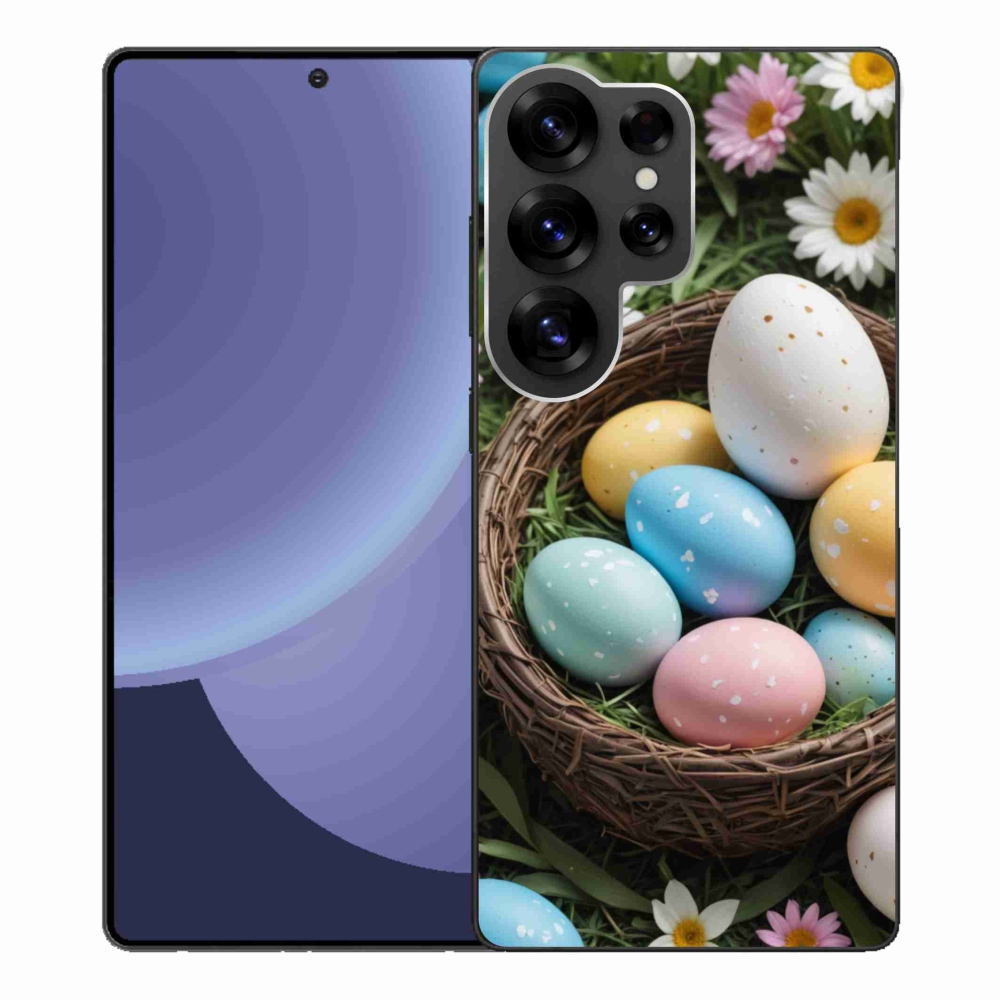 Zselés borítás mmCase Samsung Galaxy S25 Ultra - Húsvéti tojások 2