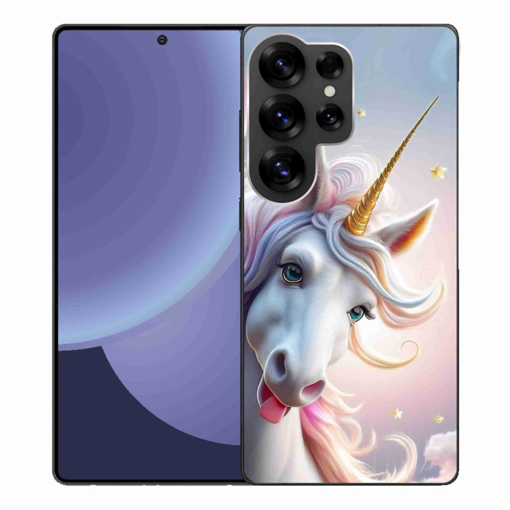 Gél védőhuzat mmCase Samsung Galaxy S25 Ultra - vidám egyszarvúhoz