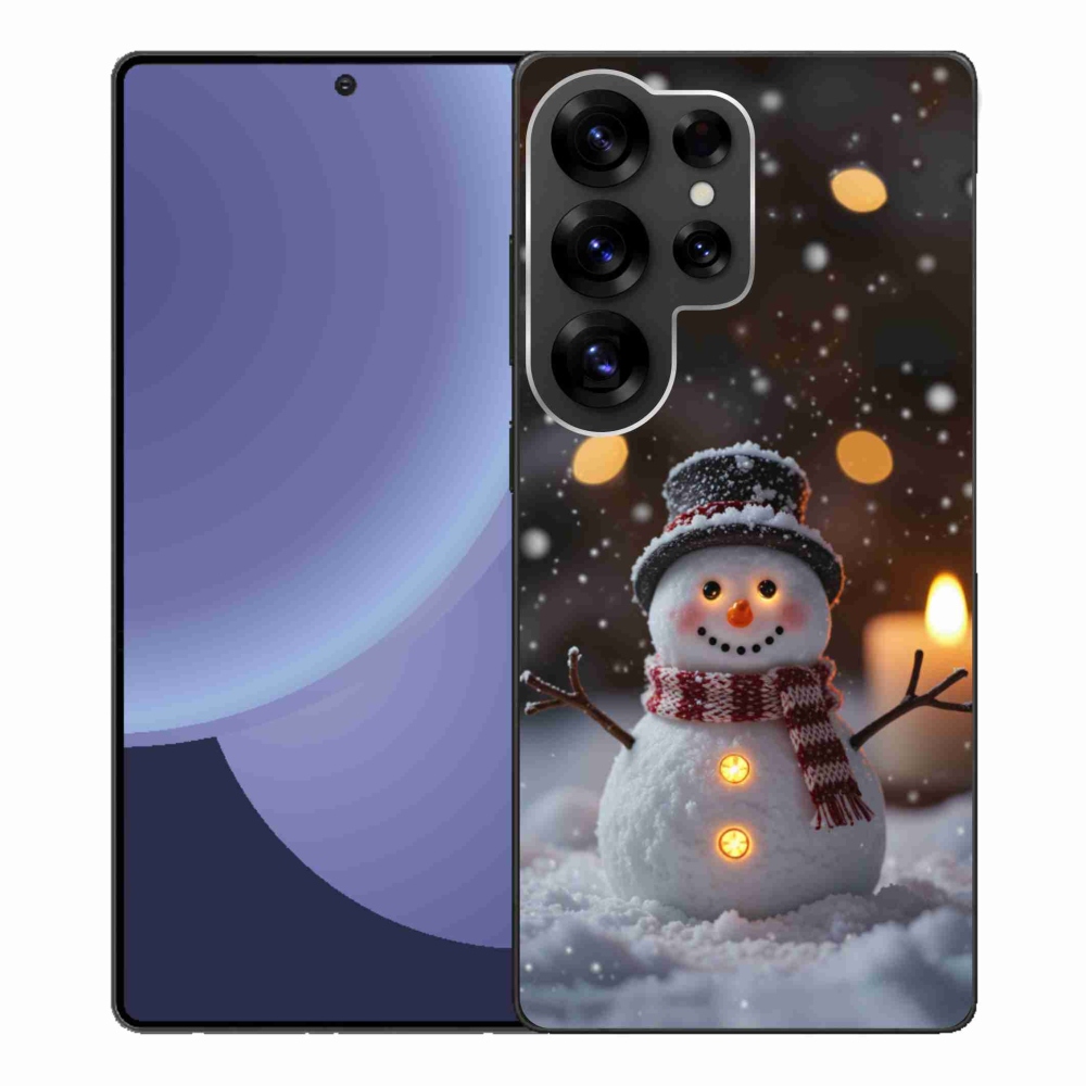 Gél borítás mmCase Samsung Galaxy S25 Ultra - vidám hóemberhez