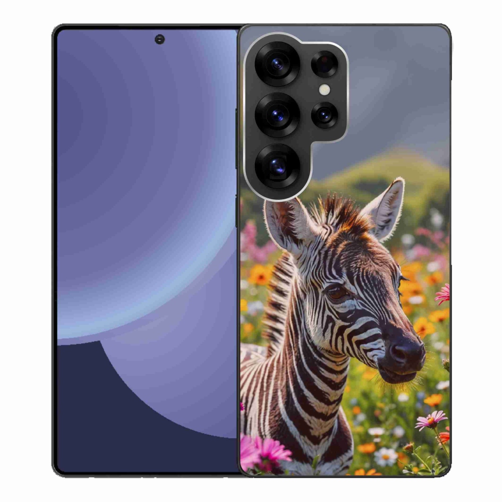 Zselés borítás mmCase Samsung Galaxy S25 Ultra készülékhez - zebra a réten