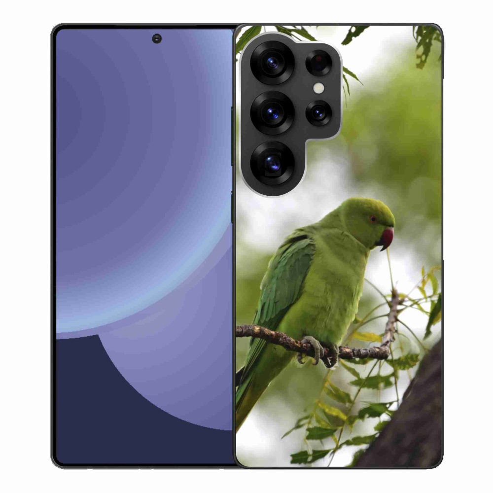 Zselés borítás mmCase Samsung Galaxy S25 Ultra készülékhez - zöld papagáj