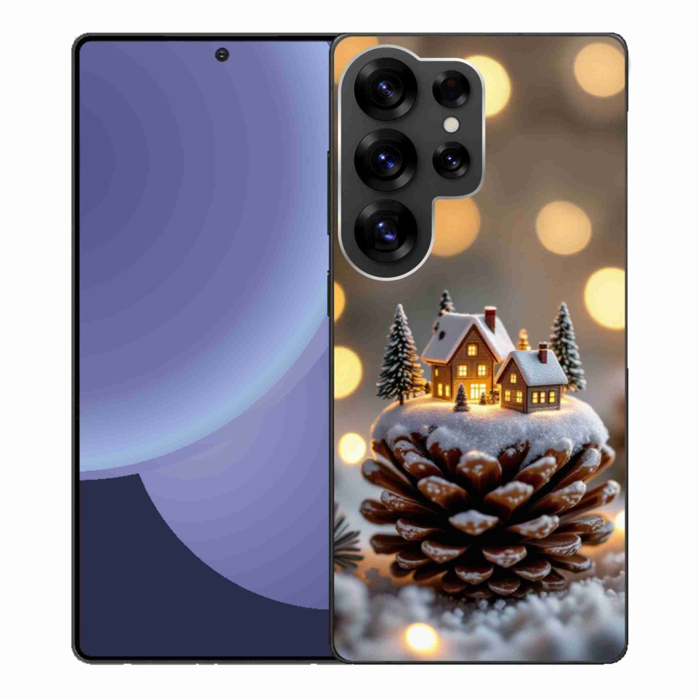 Gél borítás mmCase Samsung Galaxy S25 Ultra - téli falu