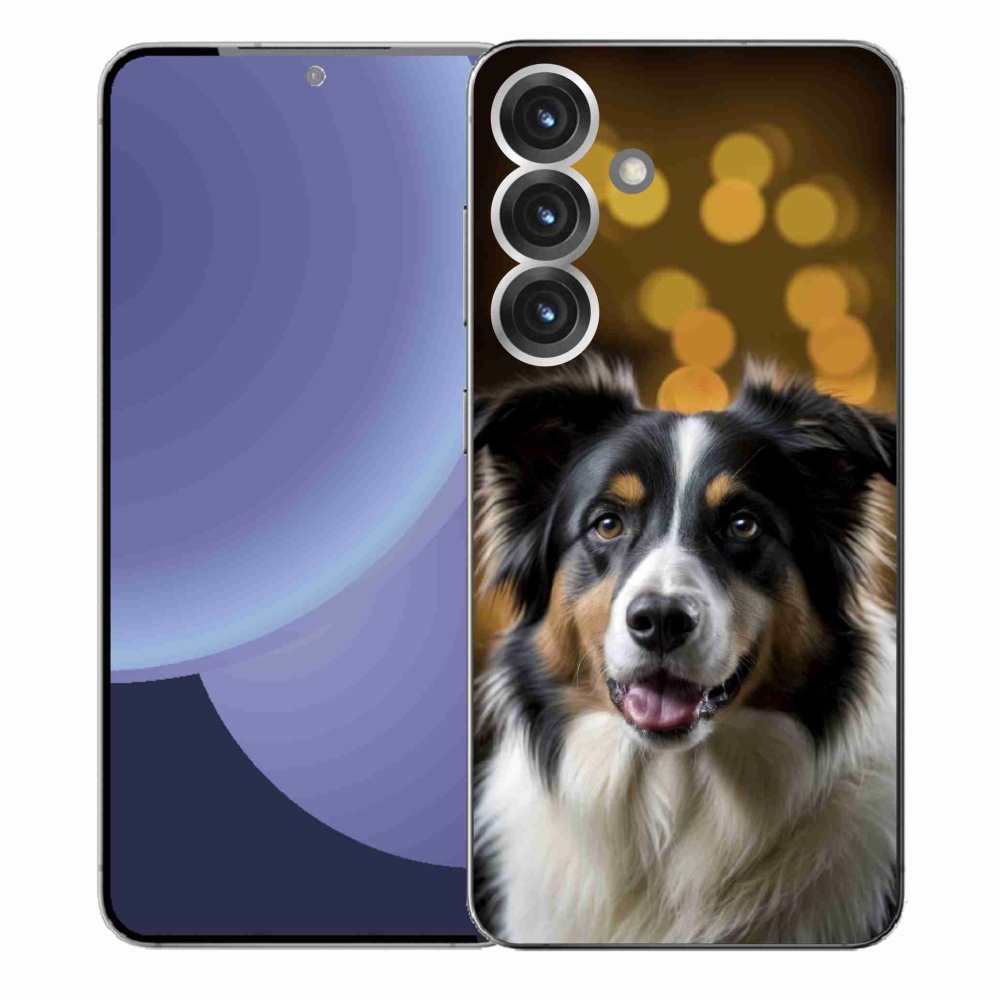 Gél borítás mmCase Samsung Galaxy S25+ készülékhez - mosolygó ausztrál juhászkutya