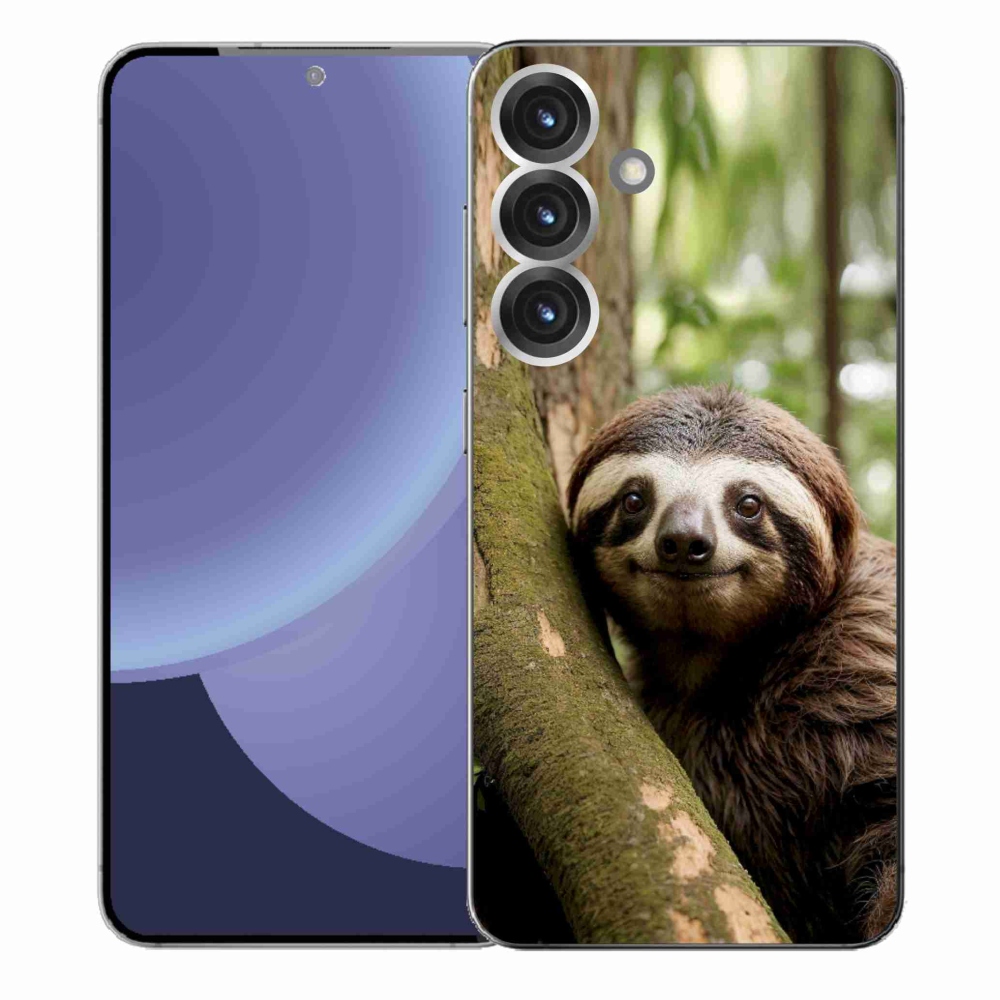 Gél borítás mmCase Samsung Galaxy S25+ - mosolygó lajhárhoz