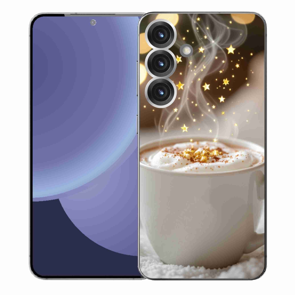 Gél borítás mmCase Samsung Galaxy S25+ készülékhez - Karácsonyi forró ital