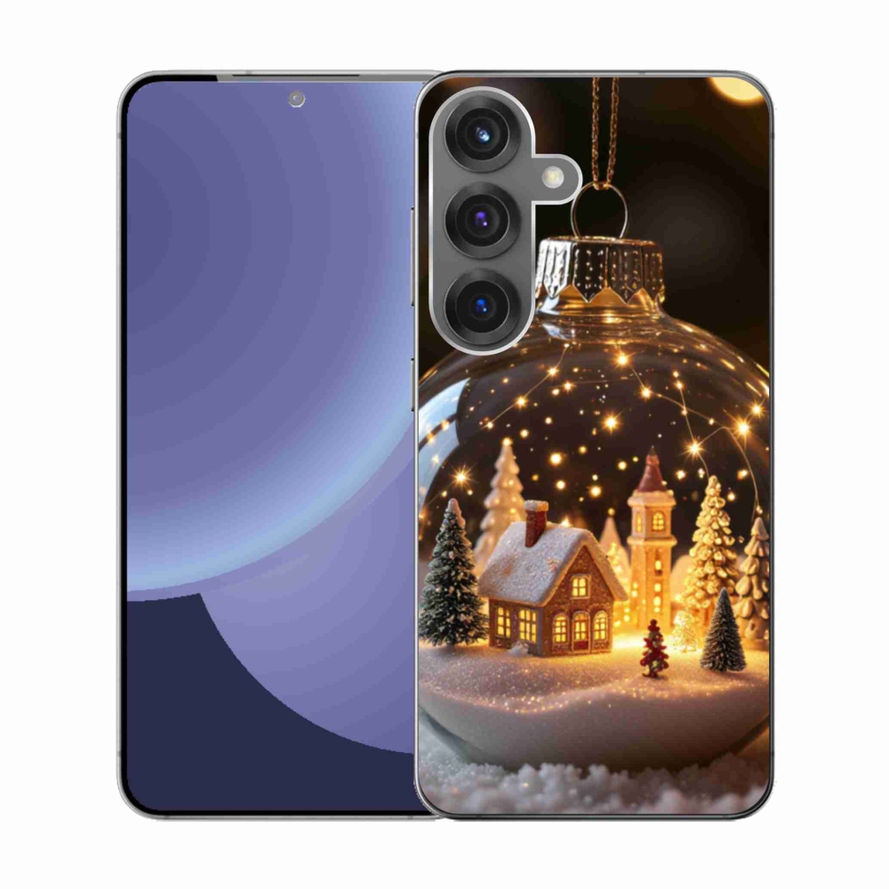 Gél borító mmCase Samsung Galaxy S25 - Karácsonyi gömbök 3