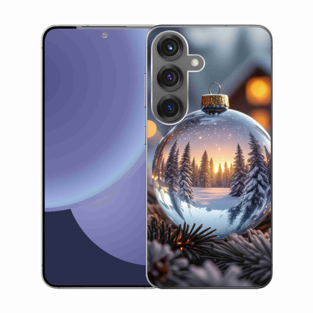 Gél borítás mmCase Samsung Galaxy S25 készülékhez - karácsonyi dekoráció