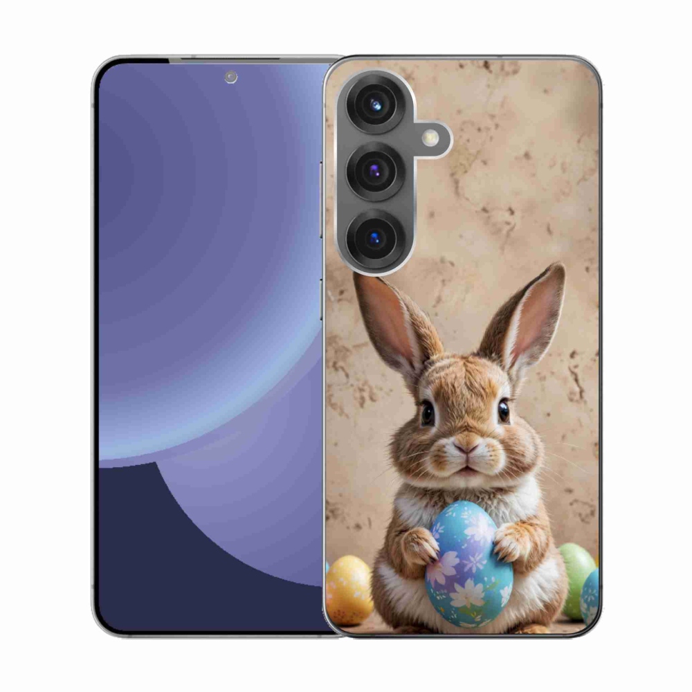Gél borítás mmCase Samsung Galaxy S25 készülékhez - Húsvéti nyuszi