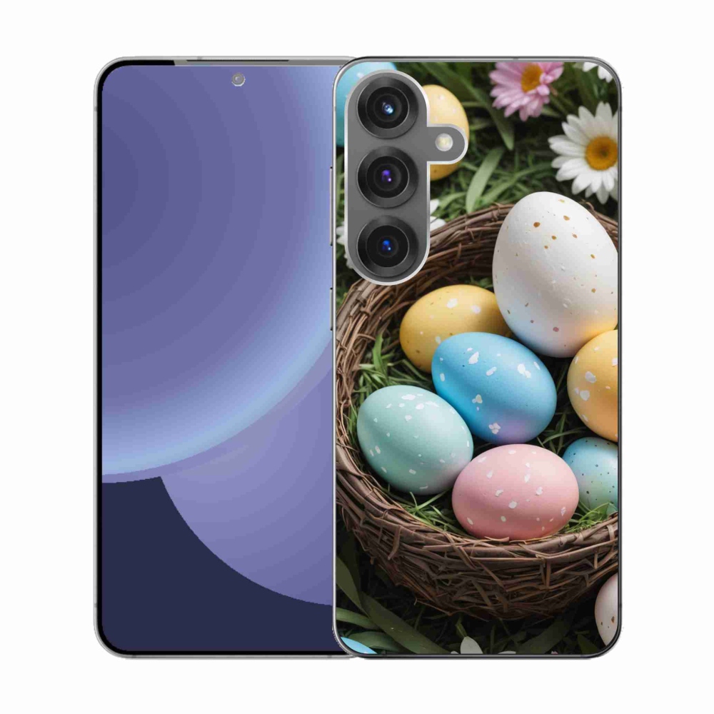 Gél borítás mmCase Samsung Galaxy S25 készülékhez - Húsvéti tojások 2